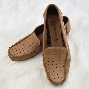 NWOT man made leather Soul of Africa slip on shoes